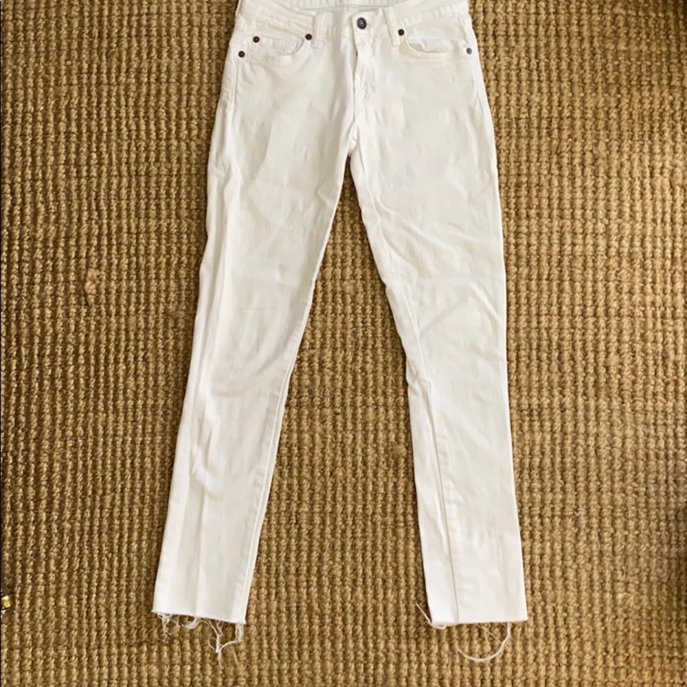 Seven for All Mankind white skinny denim jeans, 25